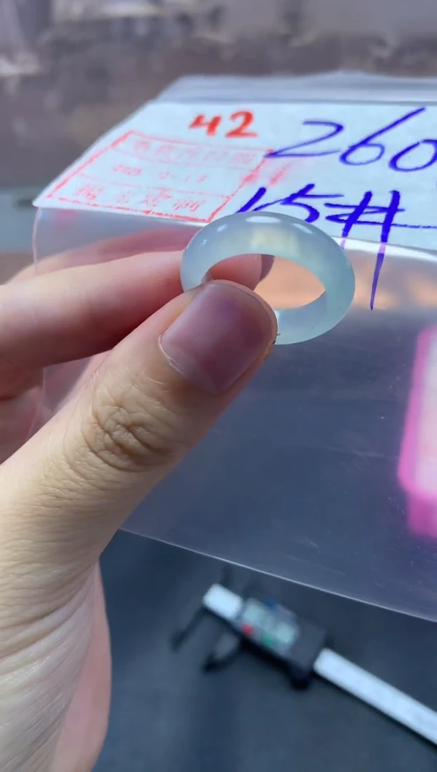 未镶嵌定制翡翠戒圈15#270毛货需精细抛光