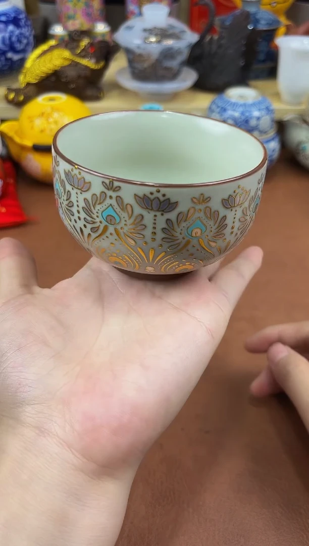 陶瓷茶具摆件旅行套组