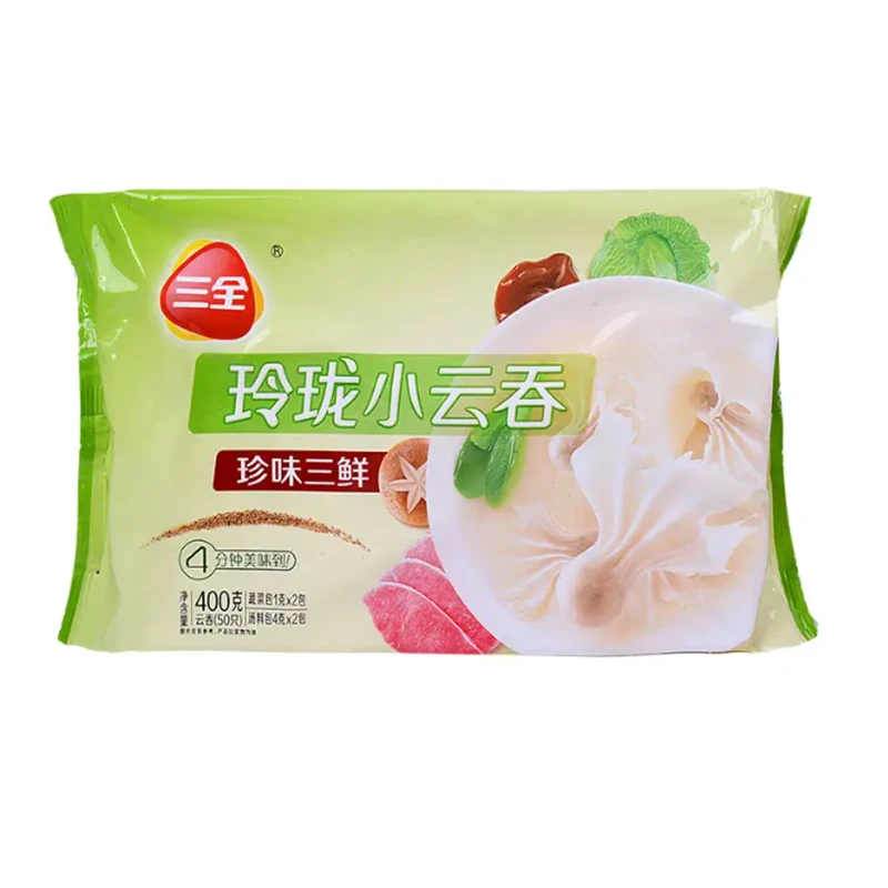 三全玲珑小云吞珍味三鲜 400g/袋