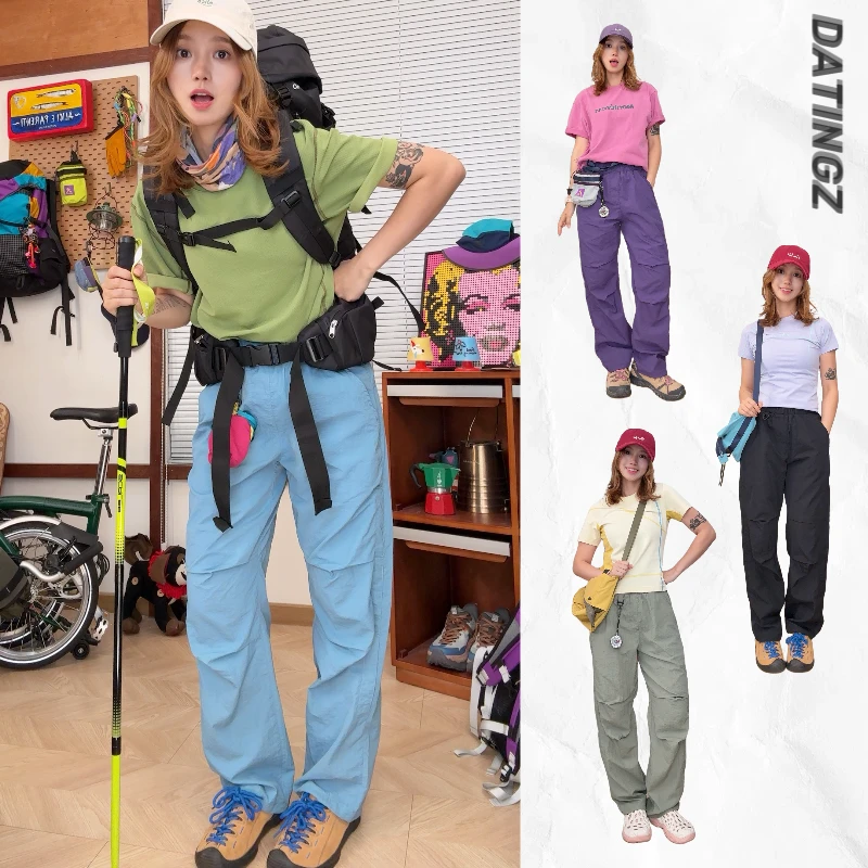 DATINGZ【轻风】夏日防晒动态散热凉感快干超轻量防泼抽绳伞兵裤