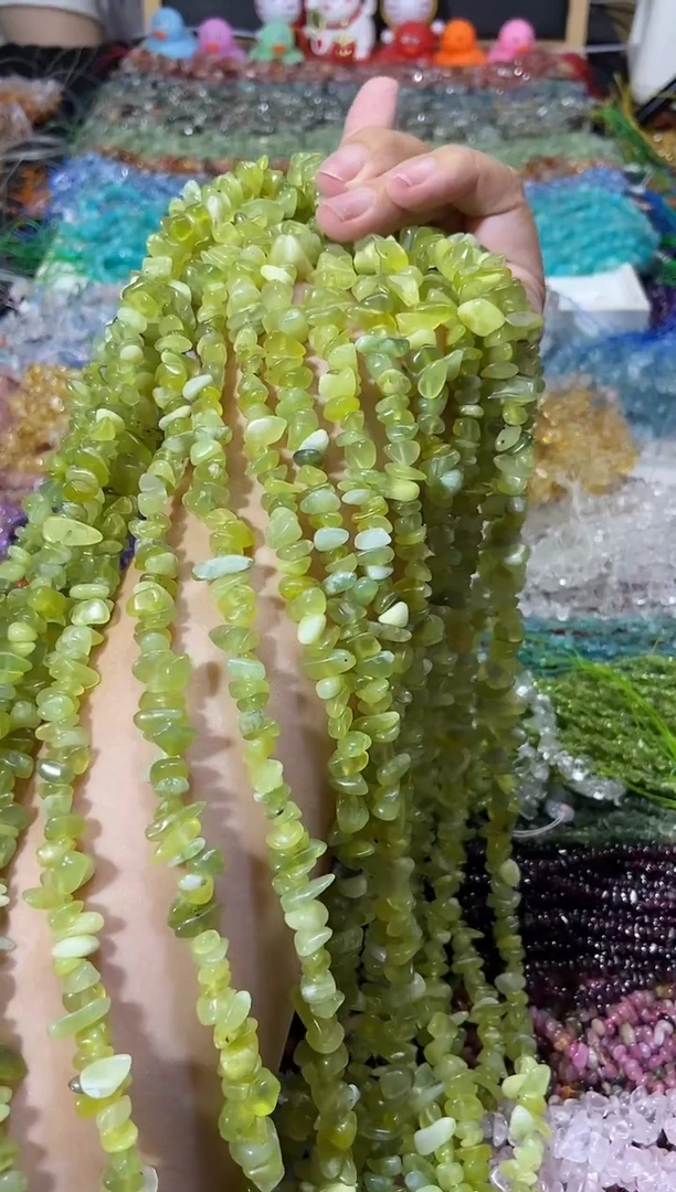 水晶珠宝半成品未镶嵌青提