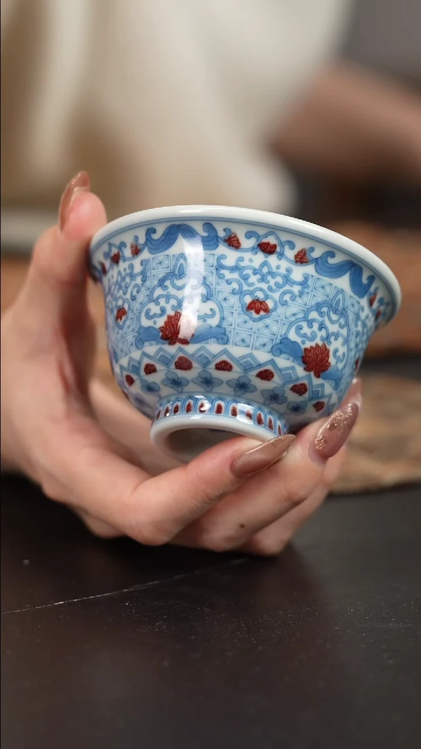 【闪购商品】杯屹朴堂釉里红敦煌