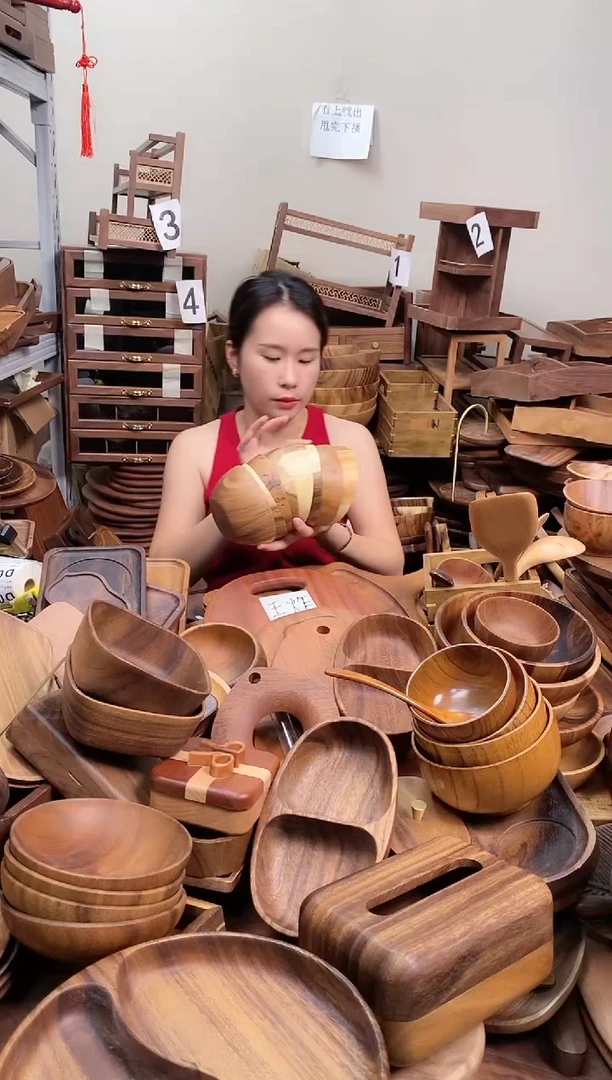 南美胡桃木碗13*6cm  A