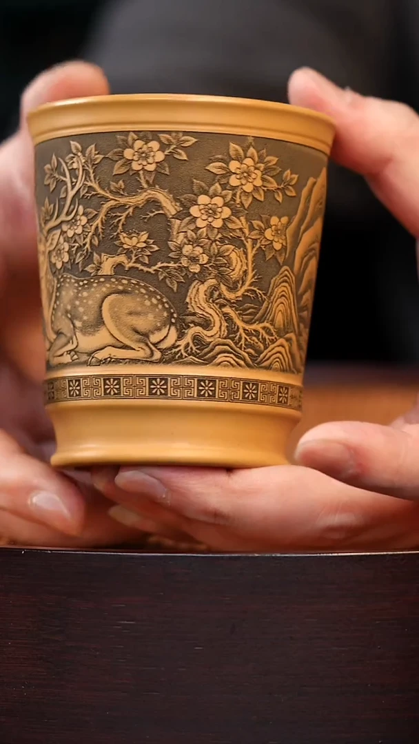 茶杯紫砂宜兴全手工原矿紫砂杯