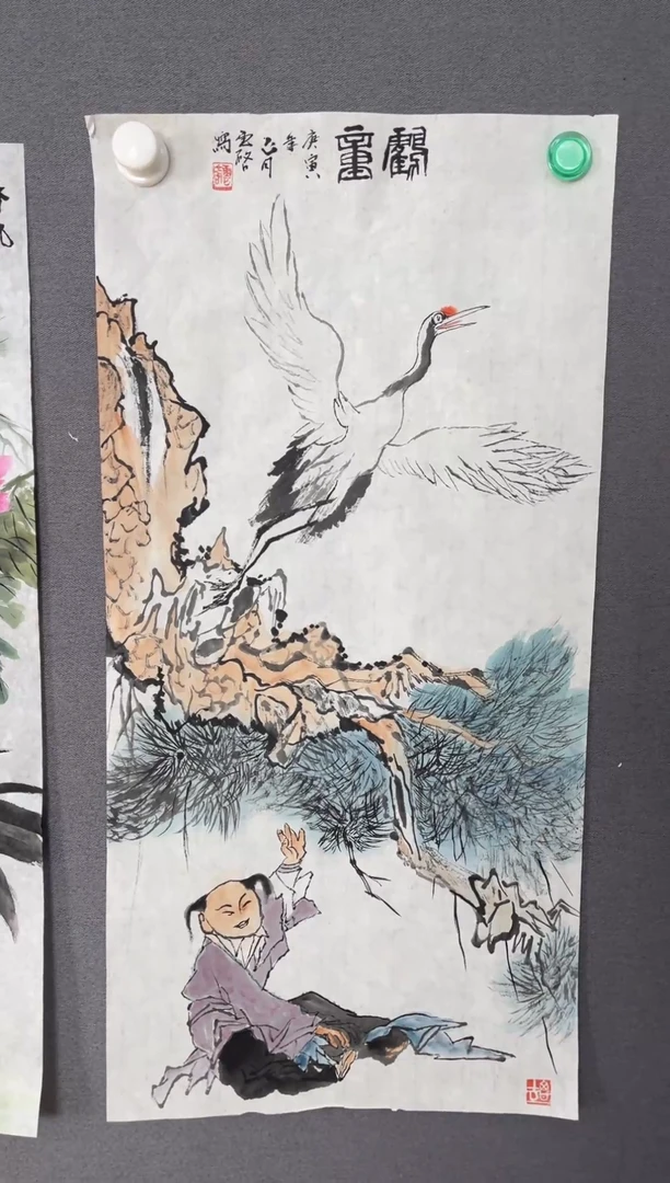 国画国画山水花鸟作品