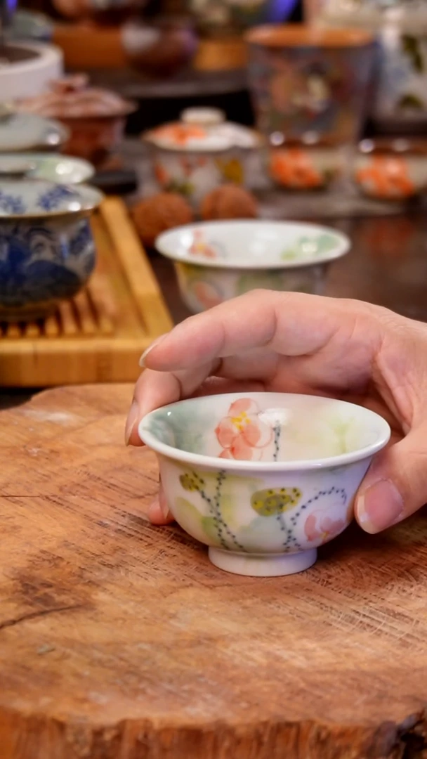 杯小景德镇手工彩绘