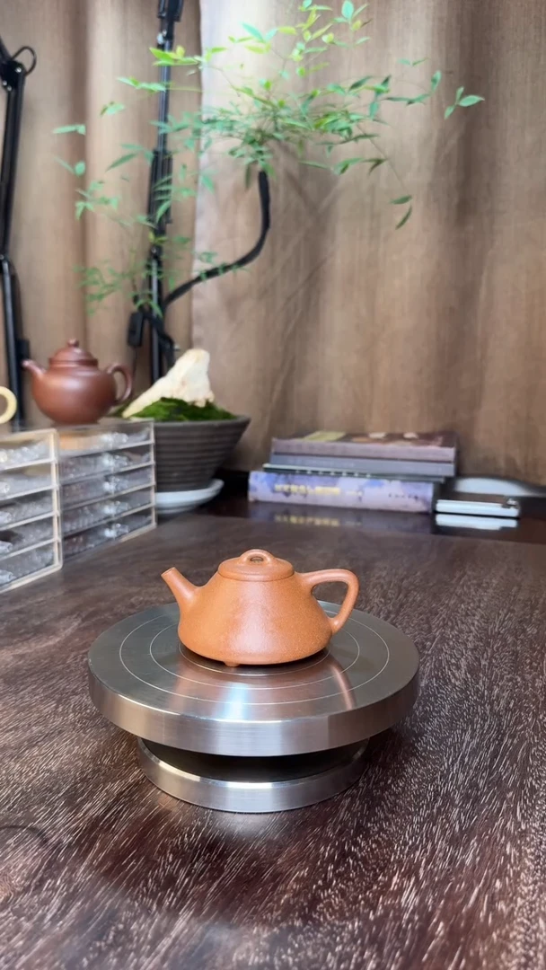 子冶石瓢-半手精工制作（老宕口桃花泥-40目）容量：130CC