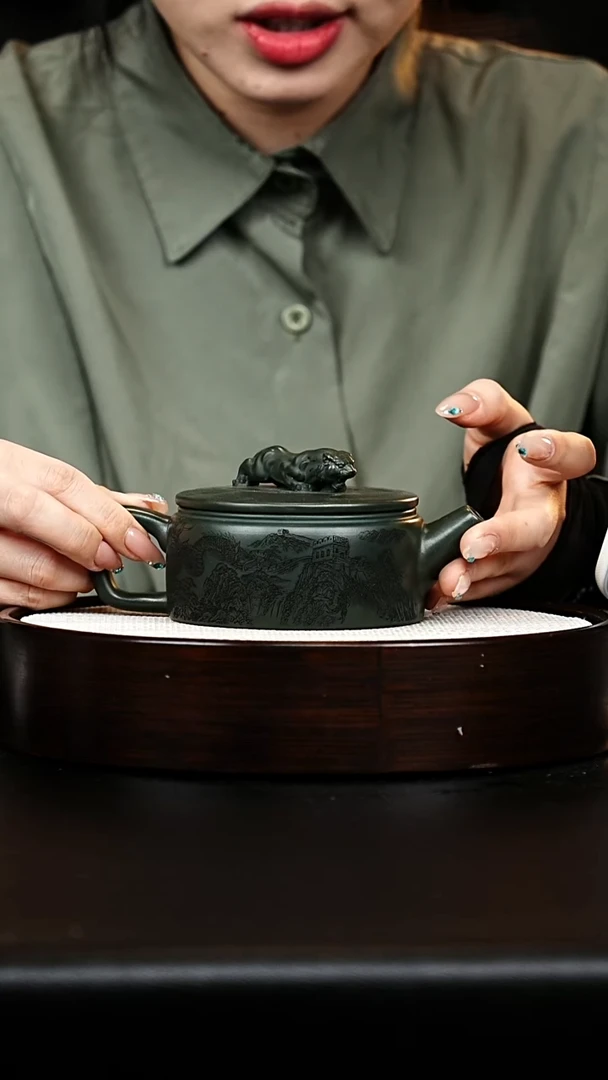 茶壶紫砂卧虎藏龙