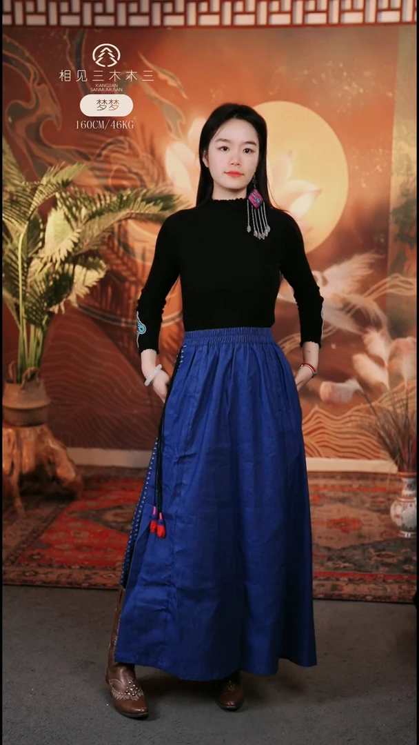 蓝祁半身裙款式159