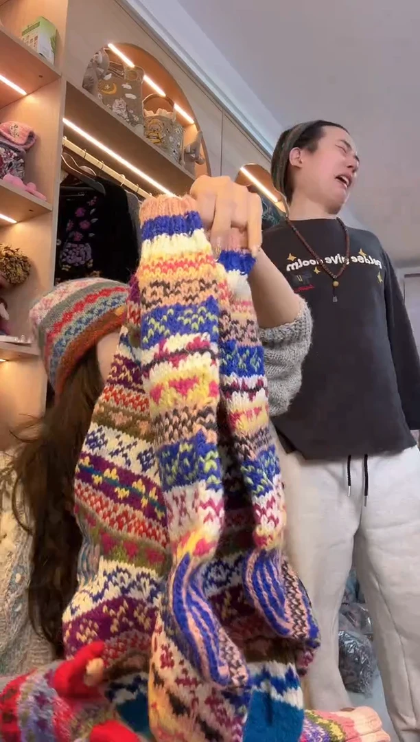 羊毛脚****痣百羊毛袜子B942