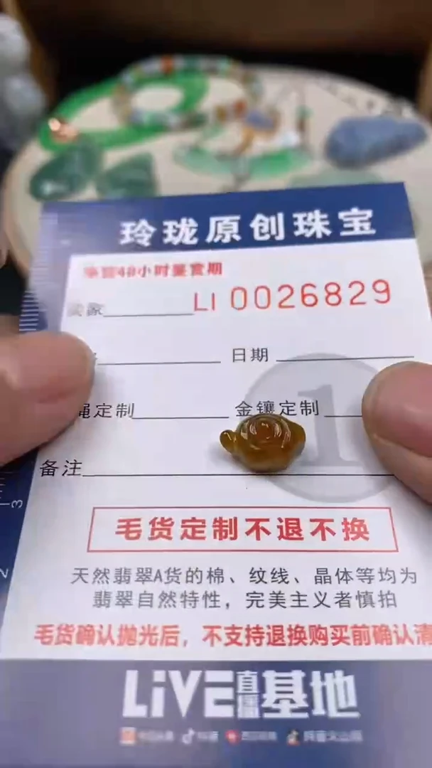 【闪购商品】翡翠颈饰未镶嵌翡翠净货26829