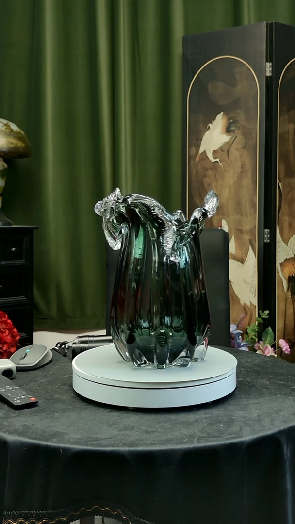 手工艺品琉璃太****力灰色白菜