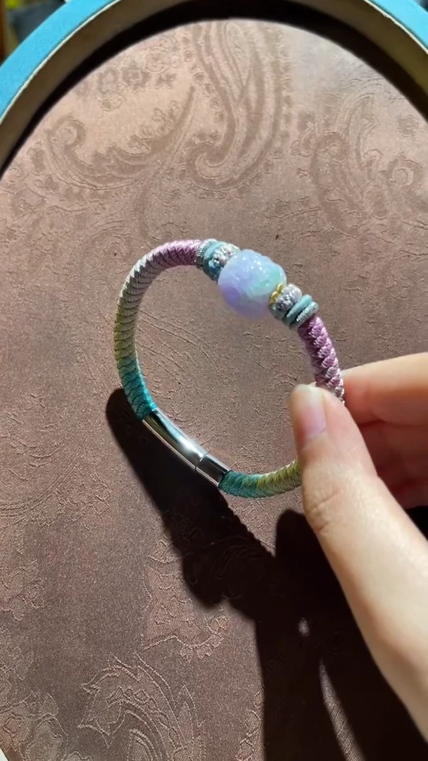 未镶嵌手绳翡翠红翡绿翠