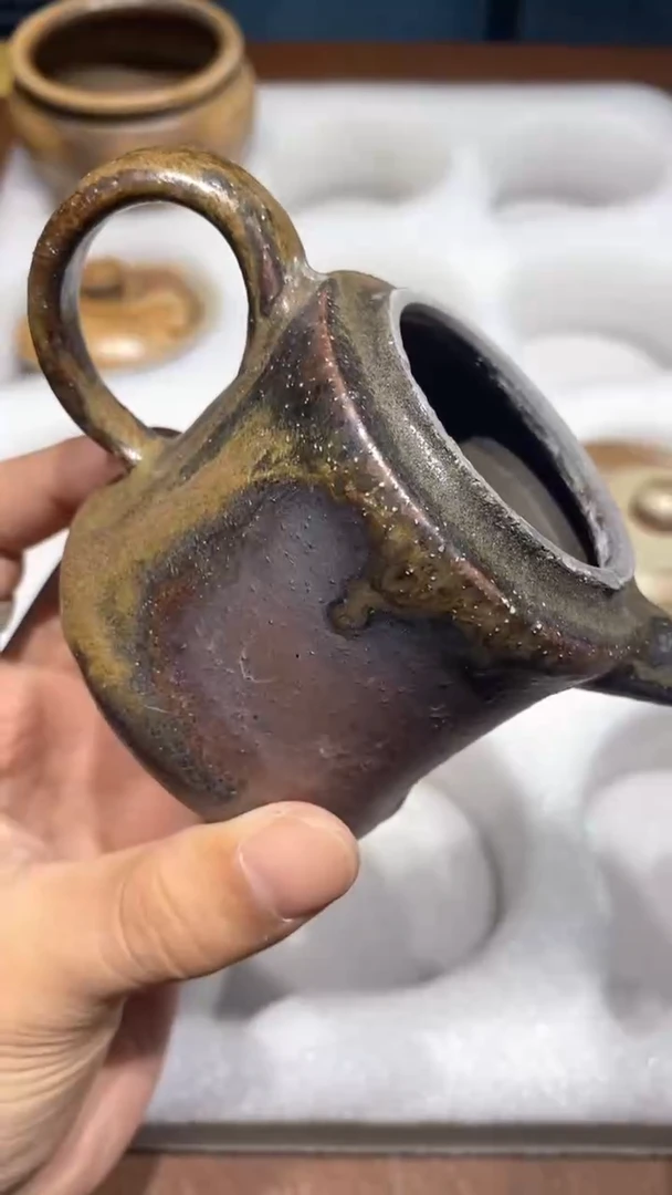 陶瓷奢瓷/瑞寅柴烧茶器（壶）1418 微瑕