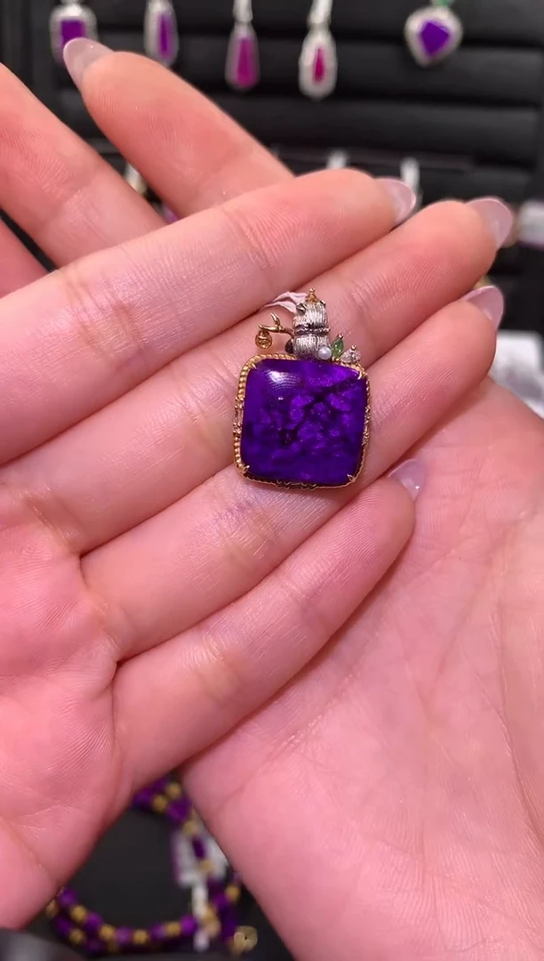 【闪购商品】苏纪石（舒俱来）.18K金镶嵌舒俱来吊坠