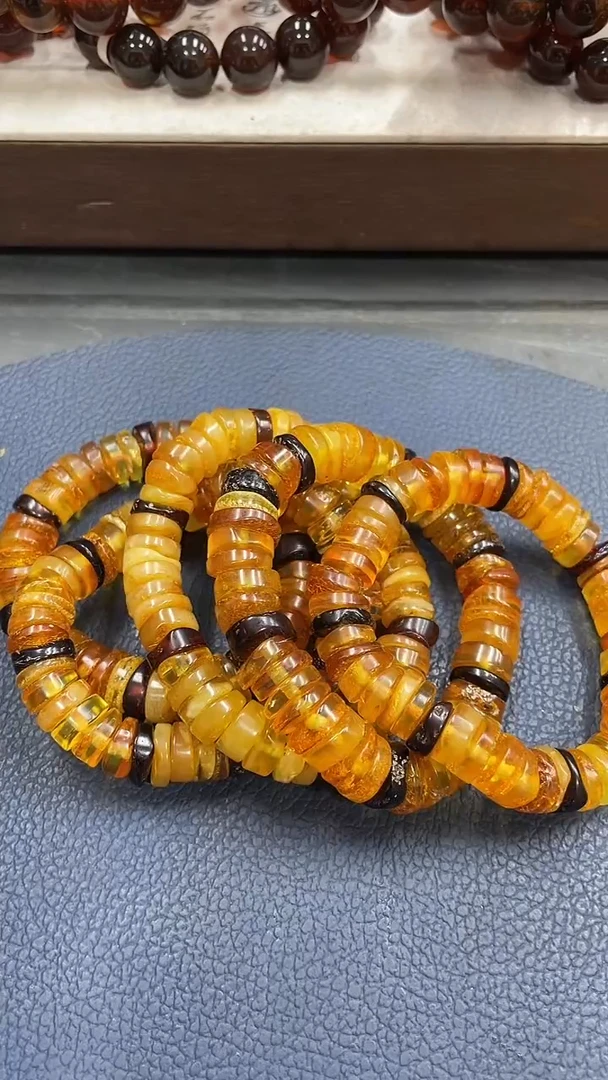 未镶嵌琥珀裸石海飘籽卡10+手串多样性发其一