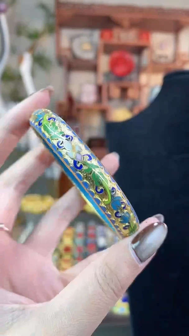 非遗手工金地镯子60-64