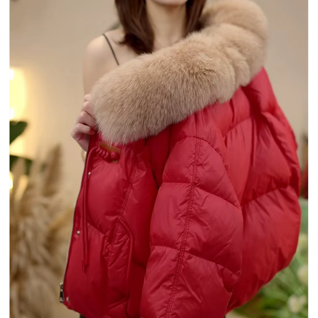 【DP】反季福利 | 可拆卸洋气时尚百搭保暖纯色冬季大毛领保暖外套