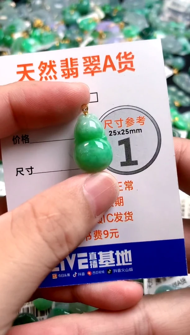 颈饰18K金镶嵌翡翠0097259727