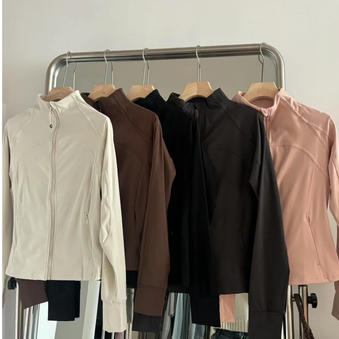 NO退LULU款简约显瘦运动休闲外套