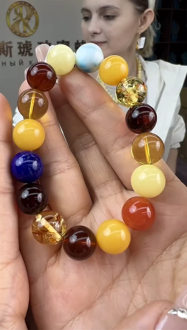 【闪购商品】琥珀手链未镶嵌430秒拍号