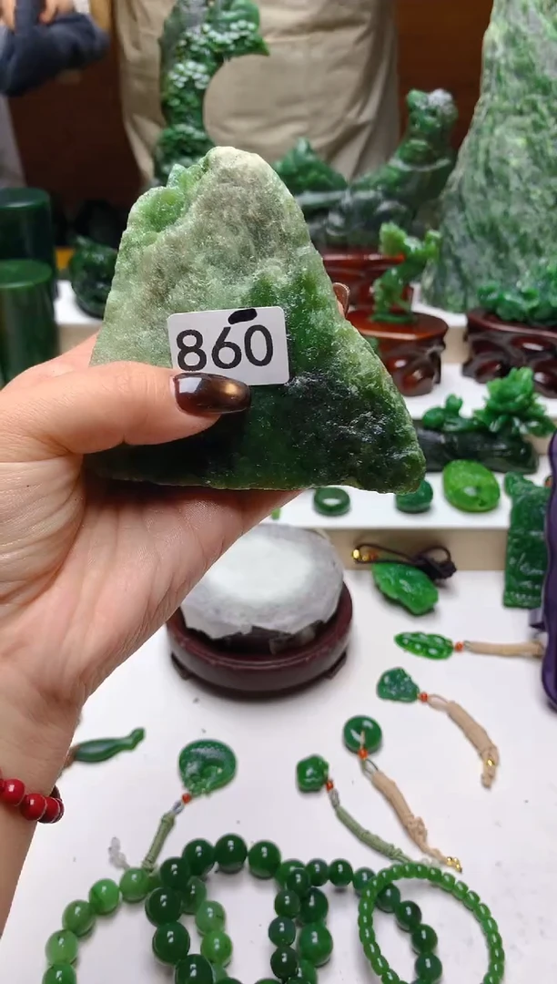 未镶嵌和田玉珠宝半成品1