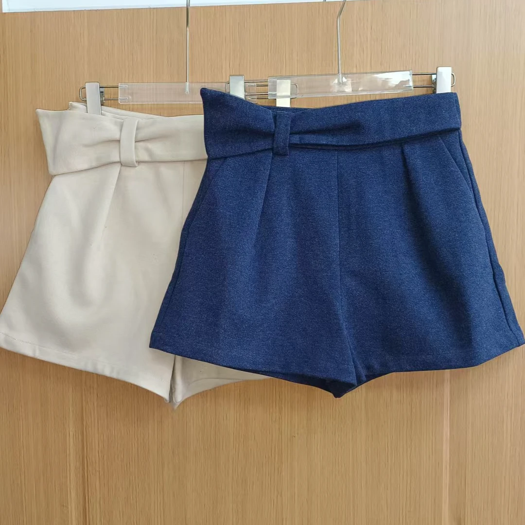 品牌剪标！设计感春秋时尚高腰百搭显瘦a字阔腿短裤DK270(A17-12)