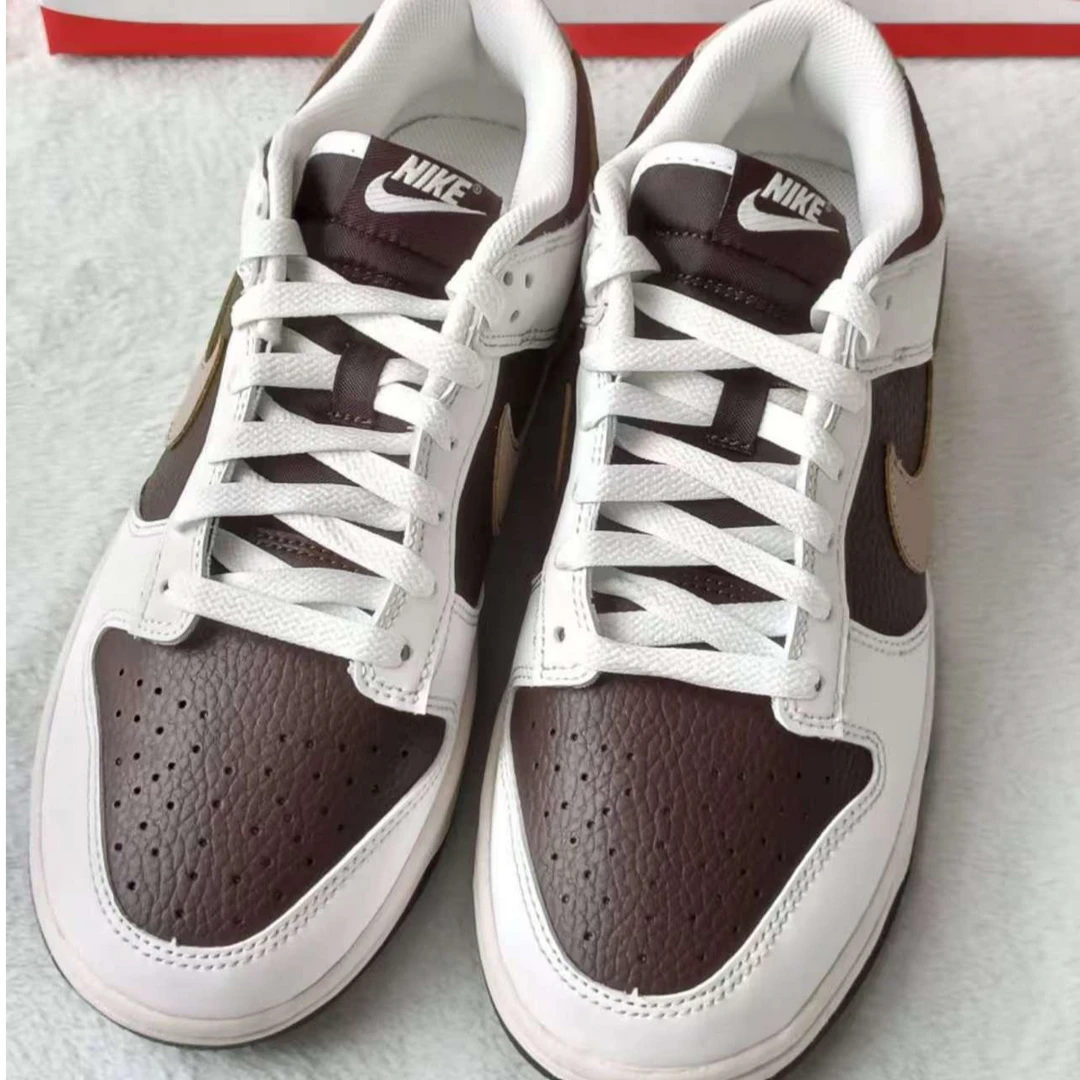 Nike Dunk Low 棕白色 男子 运动休闲复古潮流低帮板鞋HF4292-100