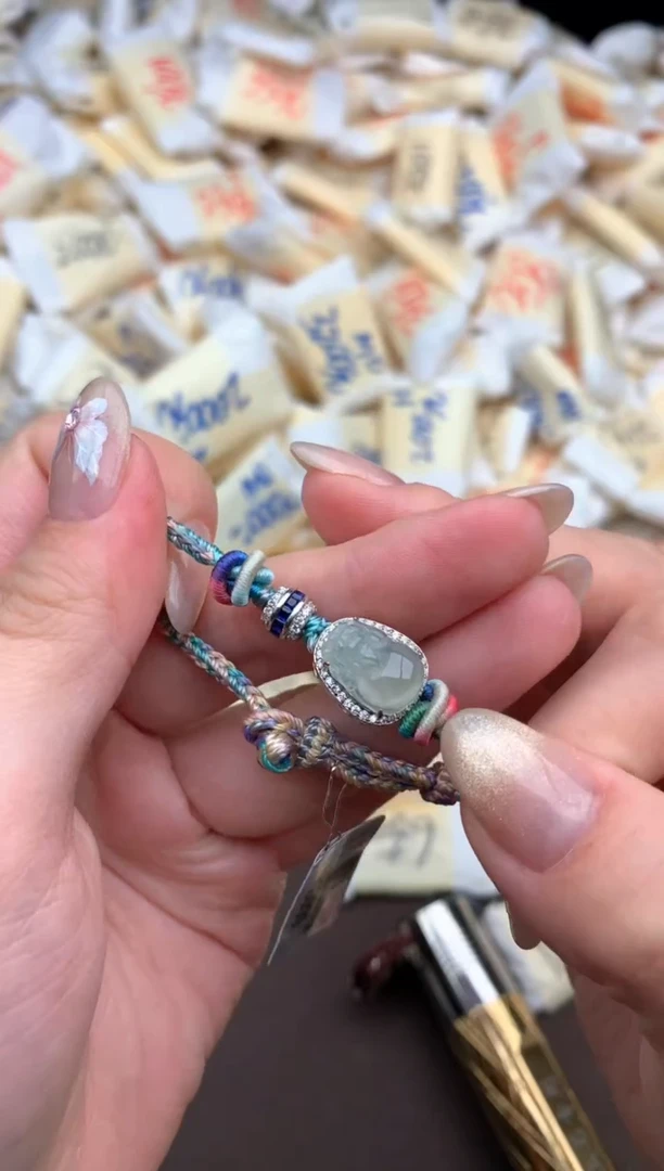 【闪购商品】翡翠手绳银S925镶嵌一