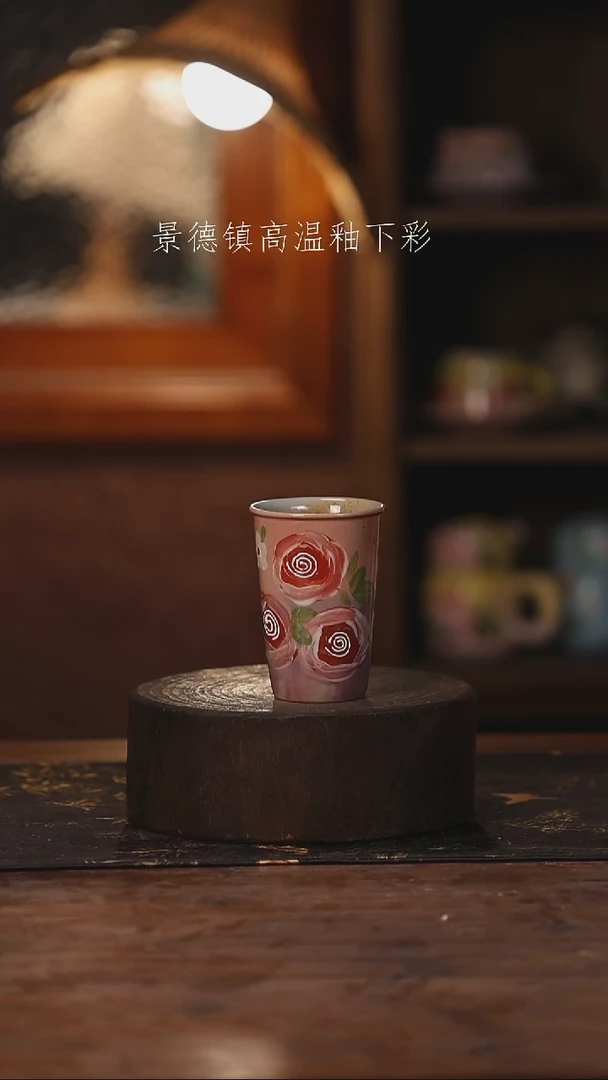 陶瓷景德镇高温釉下手绘陶瓷073