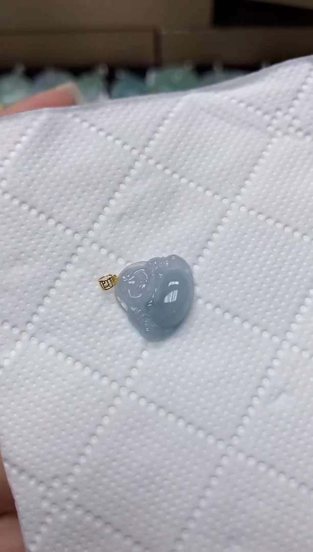 颈饰18K金镶嵌翡翠111111111