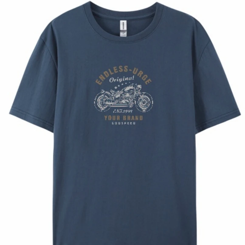 26343（CF）欧版宽松纯棉夏季字母透气情侣款圆领百搭户外短袖