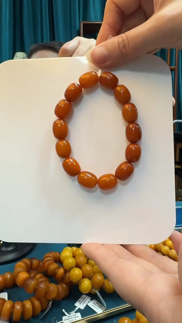 未镶嵌蜜蜡手串蜜蜡枣珠手串