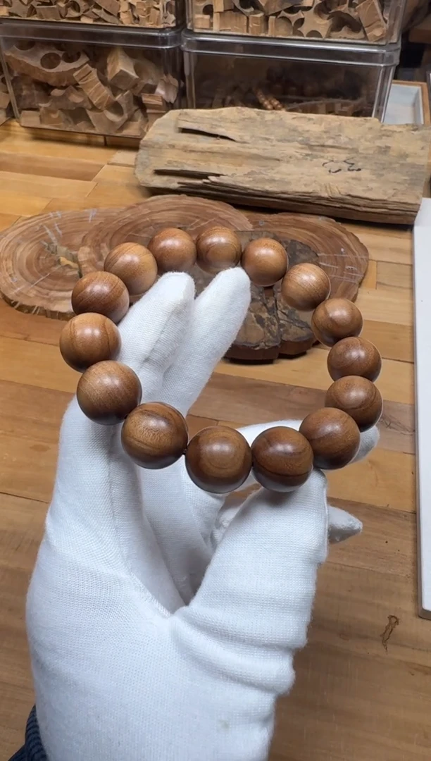 檀香木手串/手链老山檀香檀香王1.5单圈