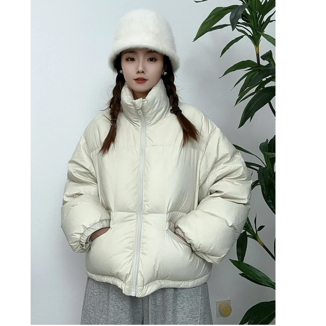 短款韩系羽绒服30011宽松加厚韩版立领冬季时尚百搭ins保暖