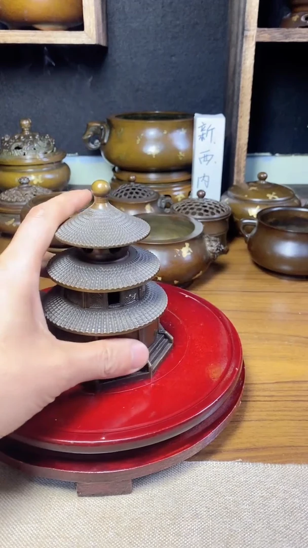 【闪购商品】苏工 普工精品铜 摆件熏香炉/摆件
