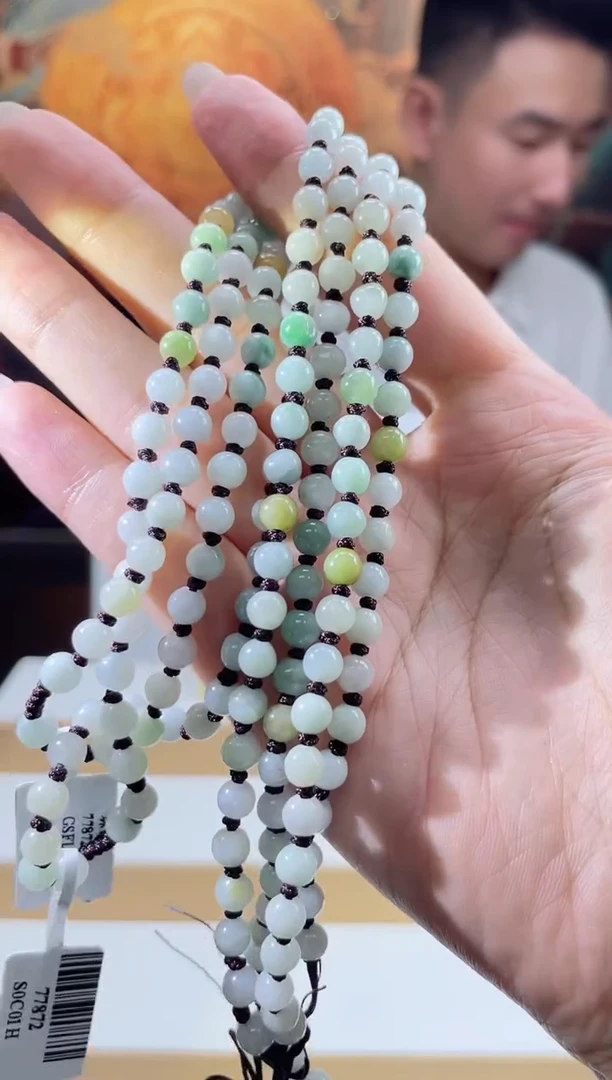 翡翠未镶嵌颈饰多样性发其一珠链9