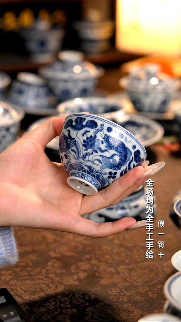 景德镇纯手工柴窑茶具