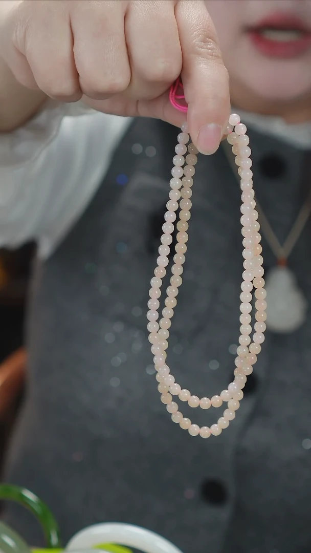 【闪购商品】和田玉颈饰未镶嵌天然和田玉藕粉项链拍一发一