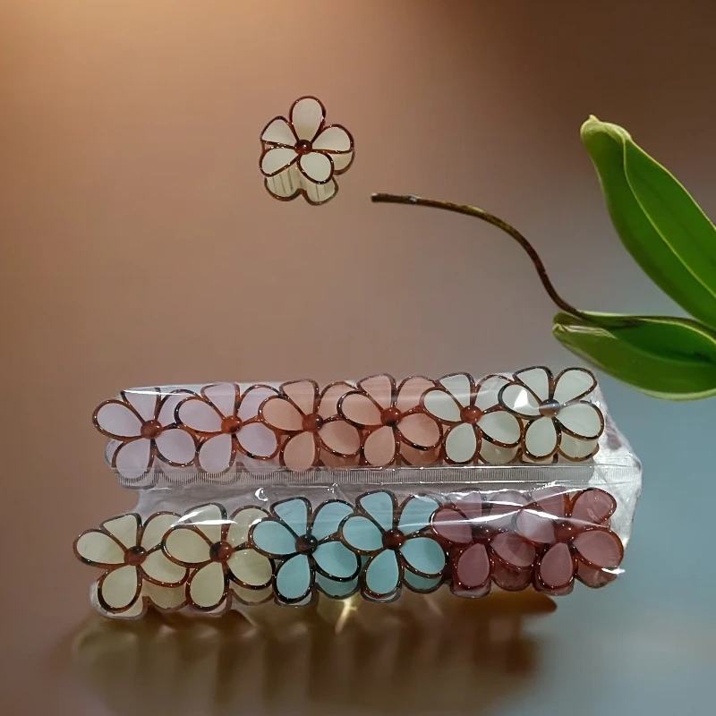 网红爆款太阳花中古风少女抓夹美美哒