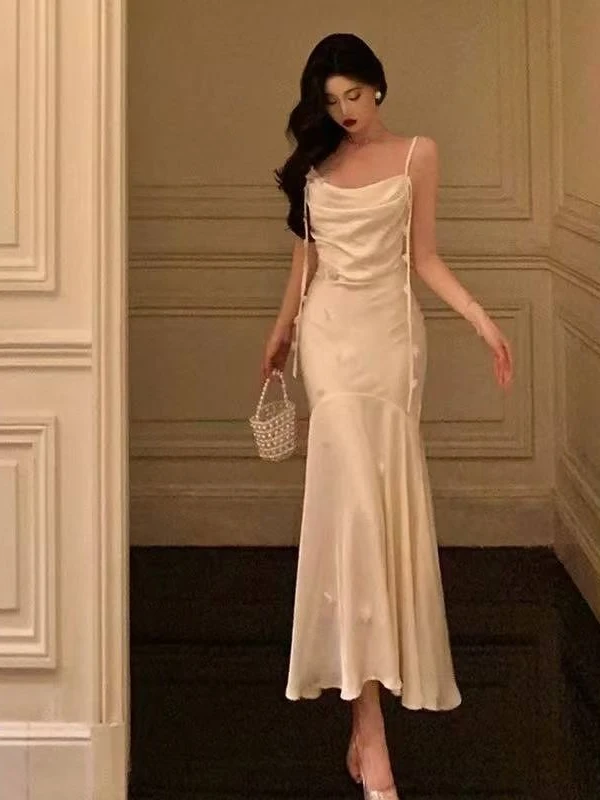 603-650编码款气质修身高级感长款连衣裙