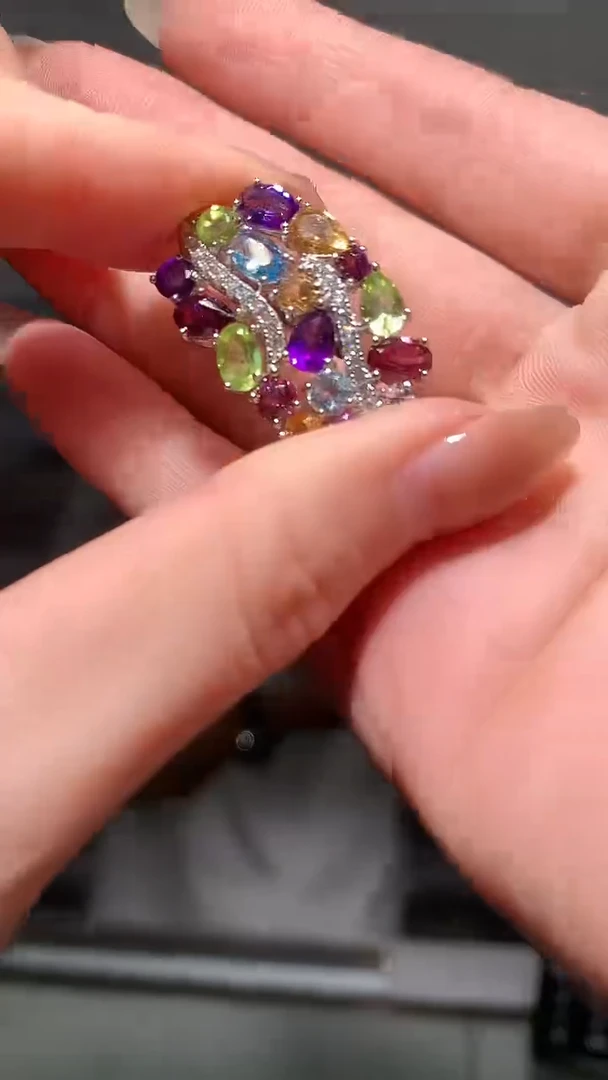 银S925镶嵌颈饰水晶【宝石世家严选】