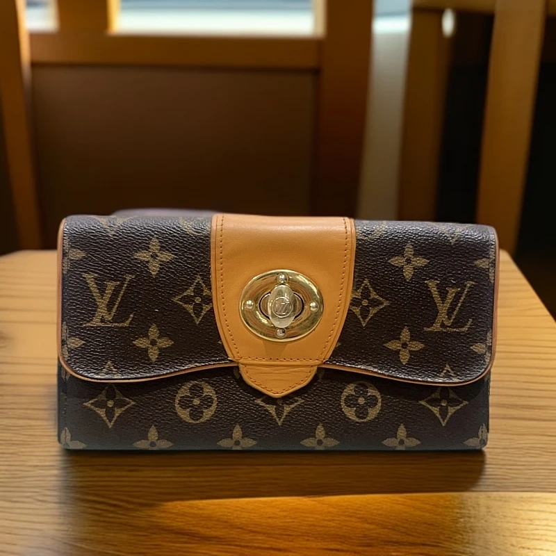 95新 LouisVuitton/路易威登 老花金豆钱包1188 7848