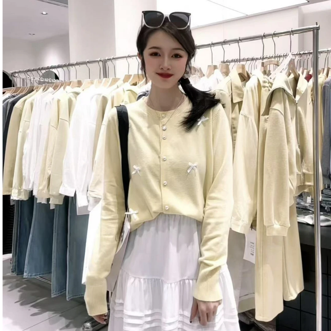 1988 STUDIO•法式甜美蝴蝶结针织开衫