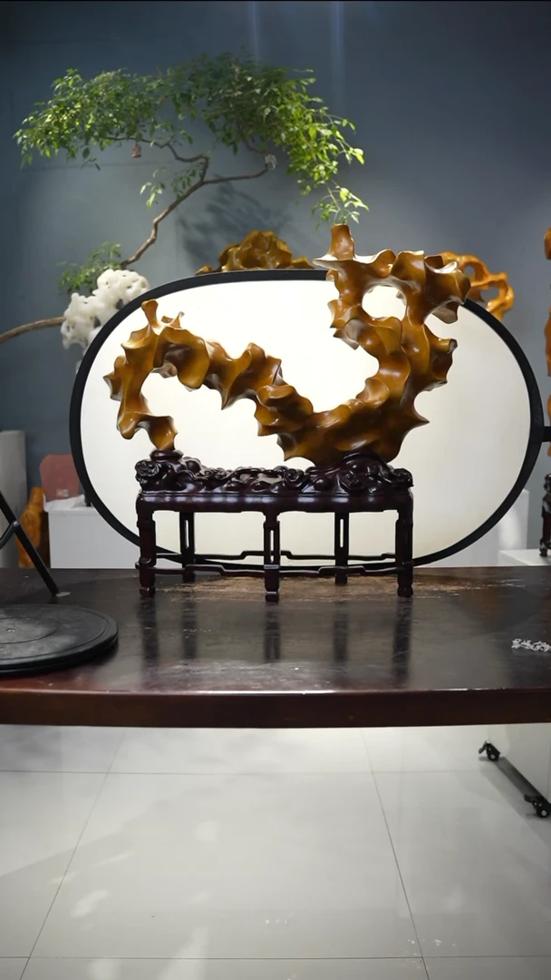 力*书桌花架茶几摆件——北丹石水石