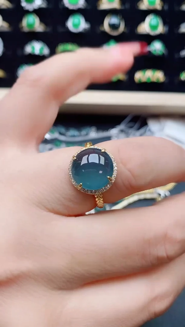 【闪购商品】翡翠戒指银S925镶嵌321321