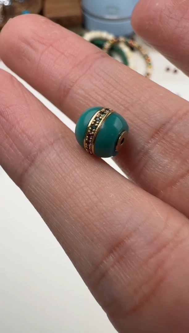 【闪购商品】绿松石配饰18K金镶嵌绿松石配饰