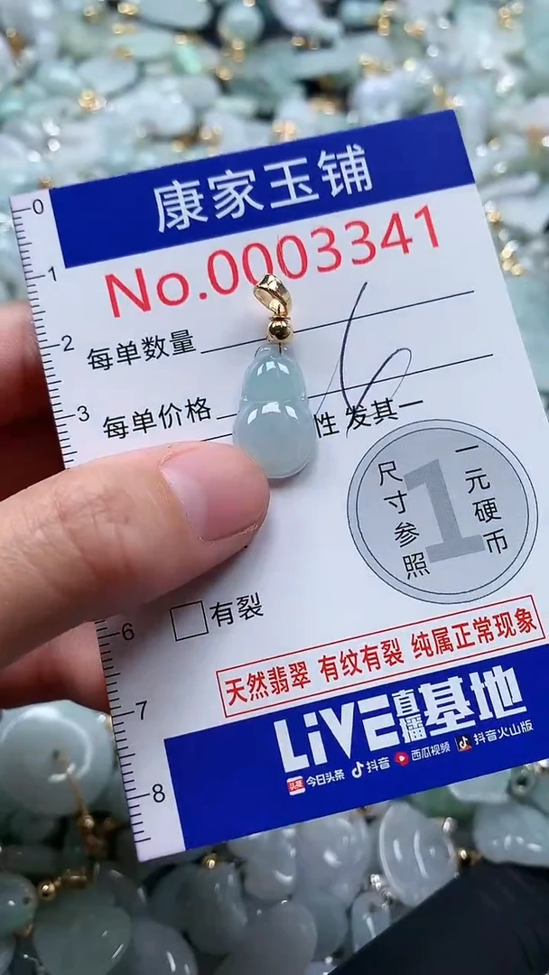 翡翠未镶嵌吊坠(不含链)3341