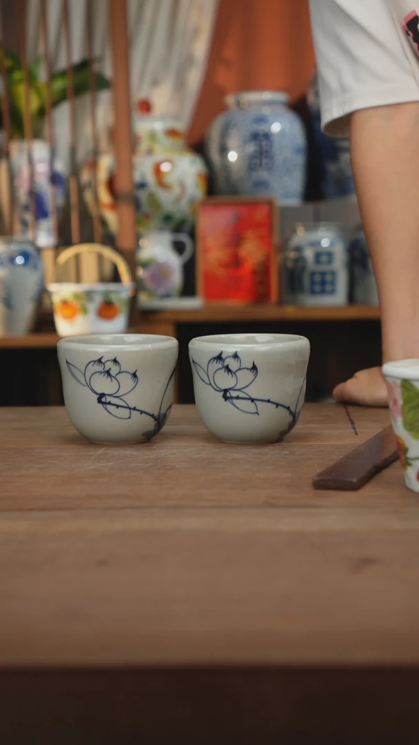 瓷片 景德镇设计师釉下手绘陶瓷餐具