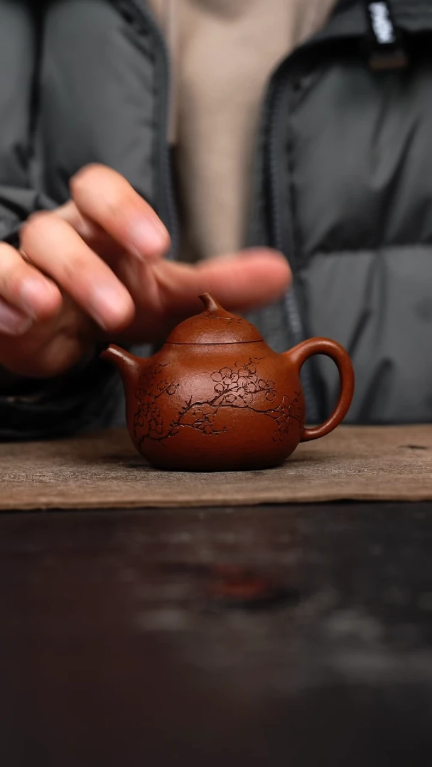 【闪购商品】紫砂茶壶文人茄瓜壶